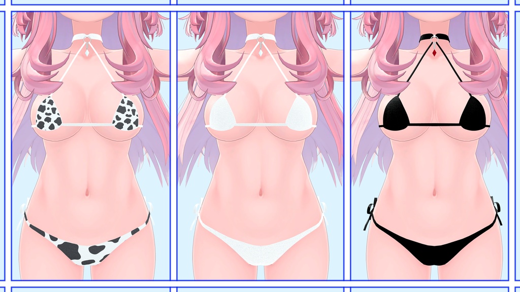 【15アバター対応】Milk cow Bikini