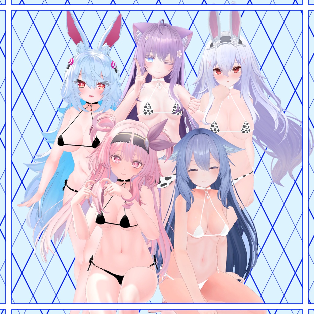 【15アバター対応】Milk cow Bikini