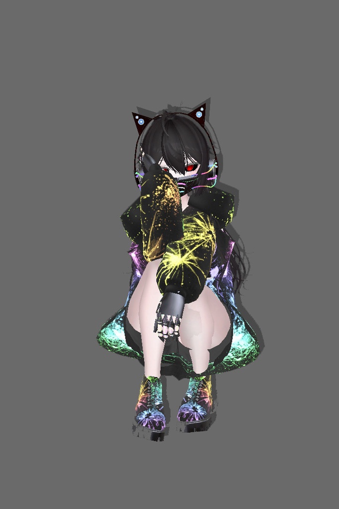 【3アバター対応】 Cyberpunk costume