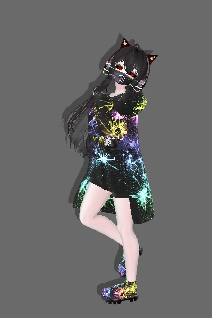 【3アバター対応】 Cyberpunk costume