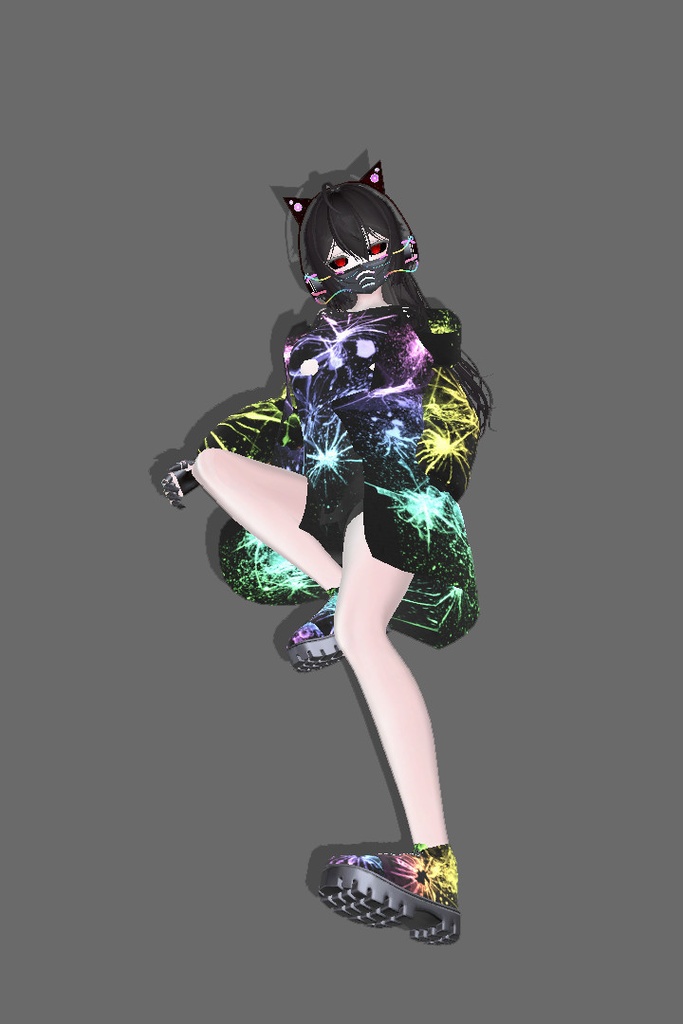 【3アバター対応】 Cyberpunk costume