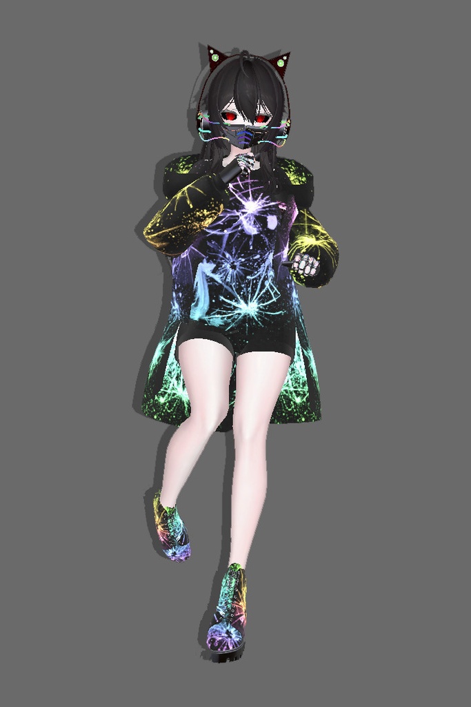 【3アバター対応】 Cyberpunk costume