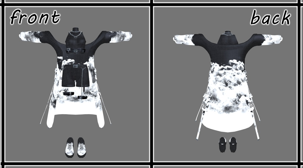 【4アバター対応】 Cloud Jacket Costume