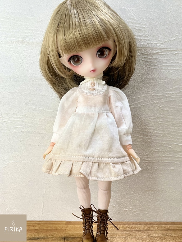 紅茶染めクラシカルワンピース #01【Harmonia bloom】