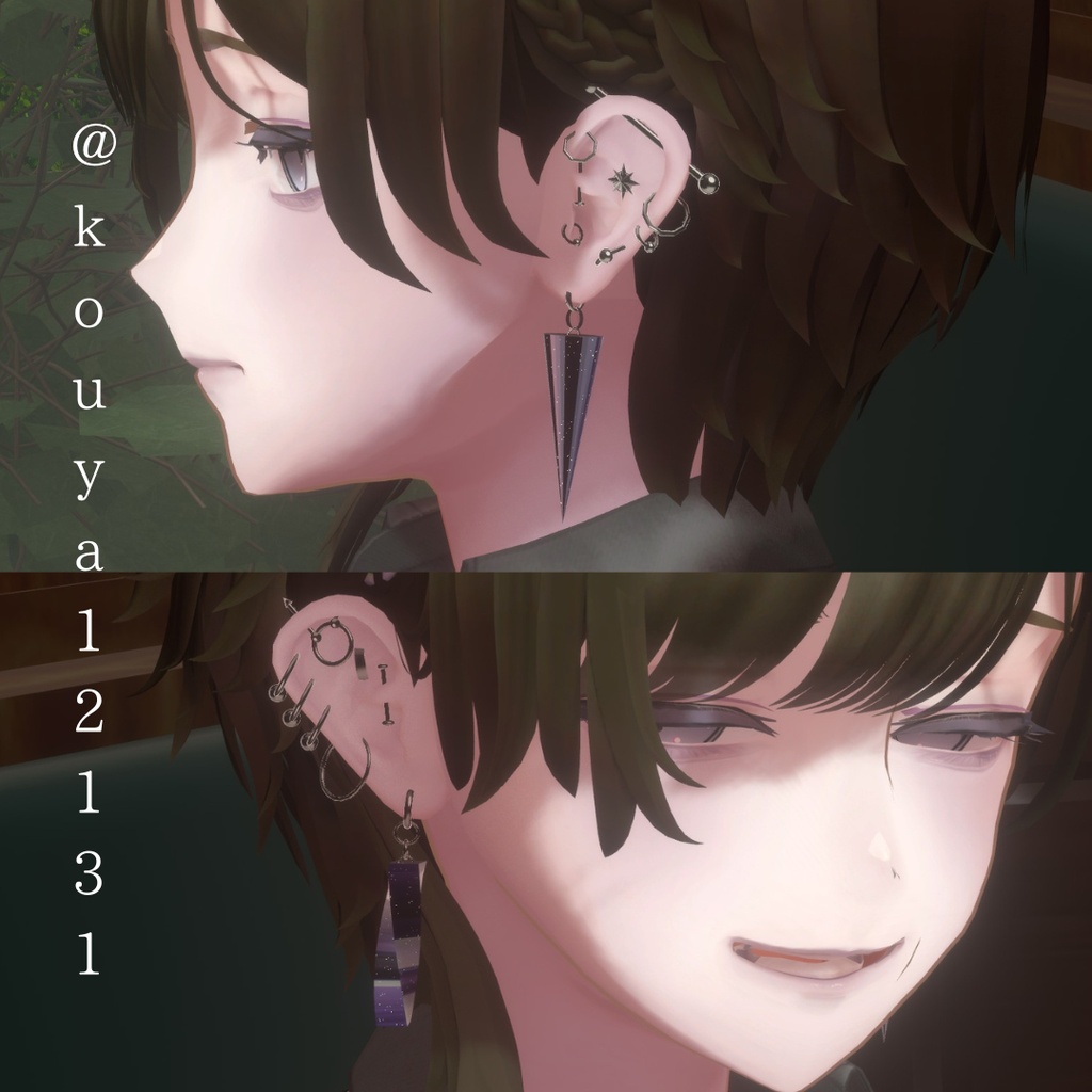 kuuta&Alué対応 simple_pierced earring
