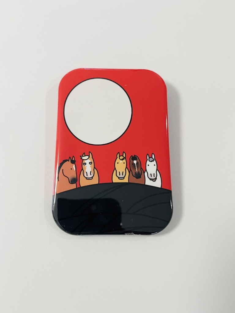 花札風缶バッジ