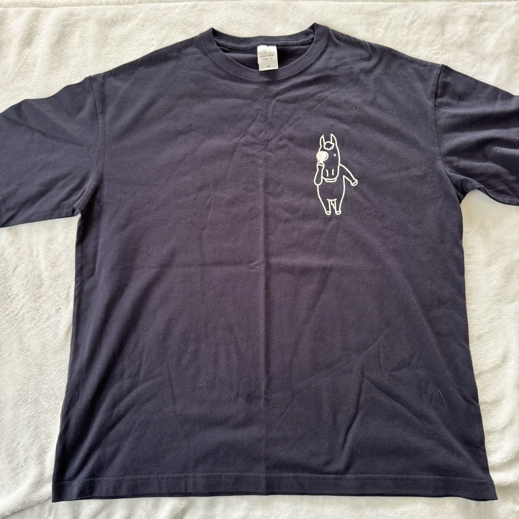 ウマガスキ視力検査Tシャツ・ネイビー　