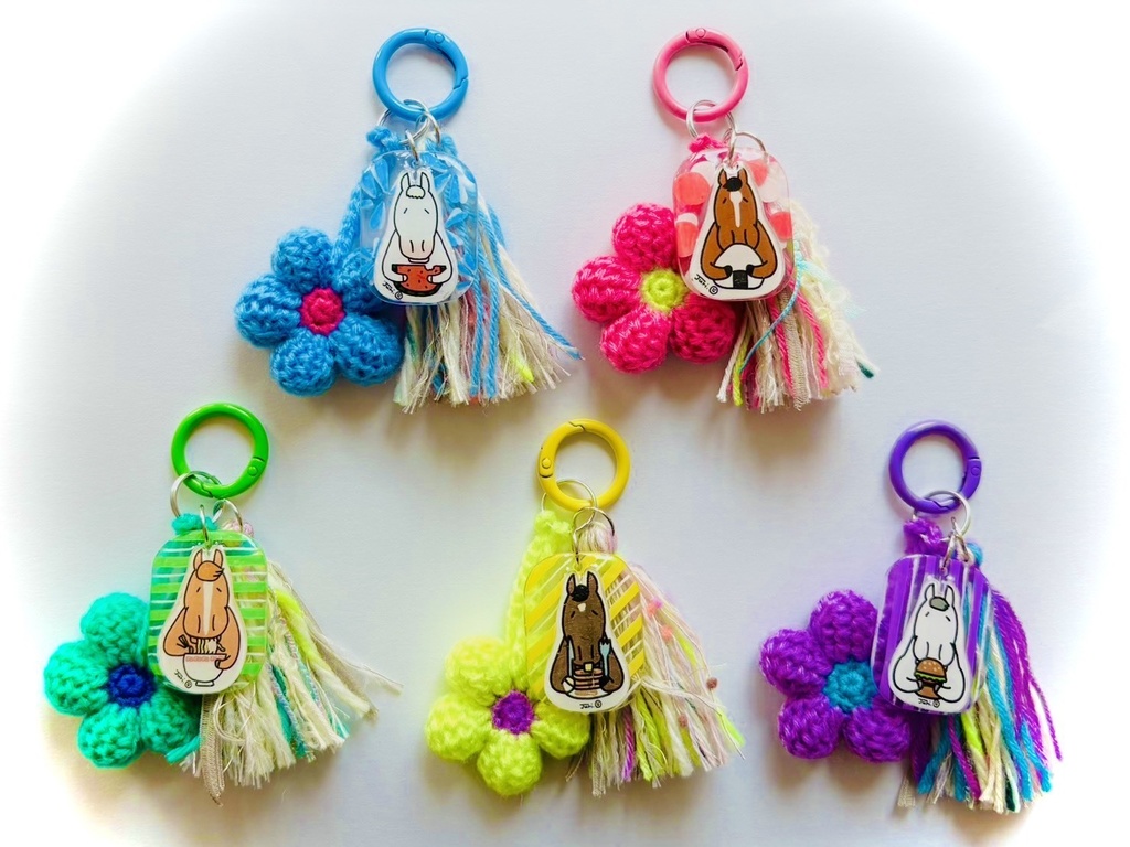 ハンドメイドバッグチャーム(花)