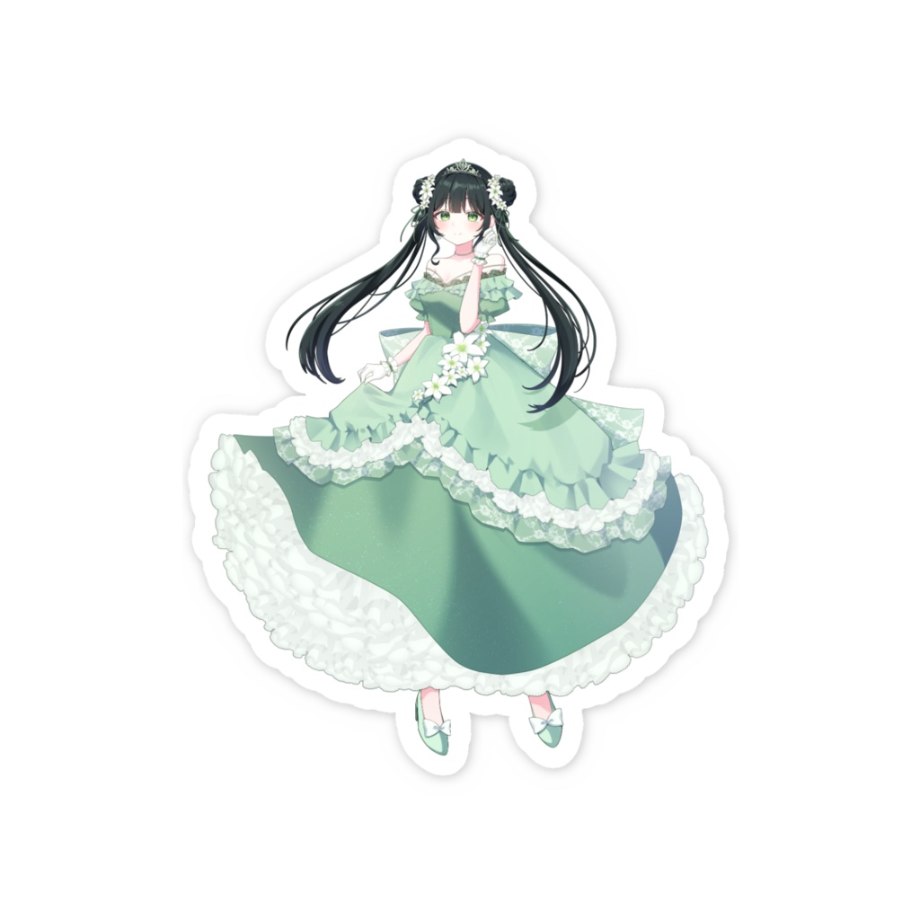お姫様ステッカー
