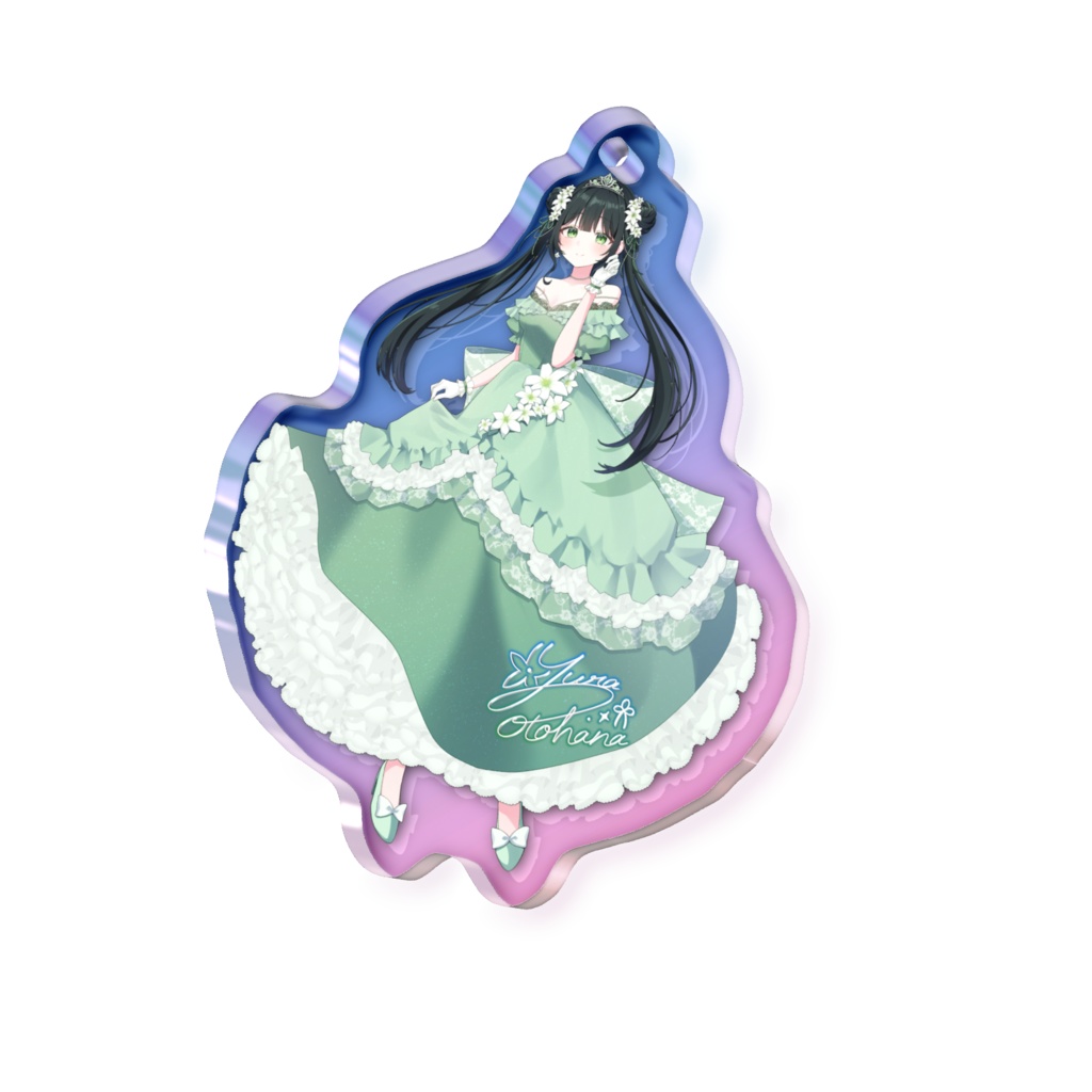 お姫様オーロラアクリルキーホルダー