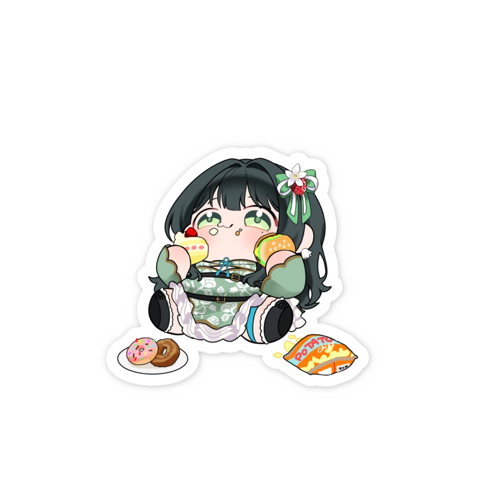 もぐもぐゆらちゃんステッカー