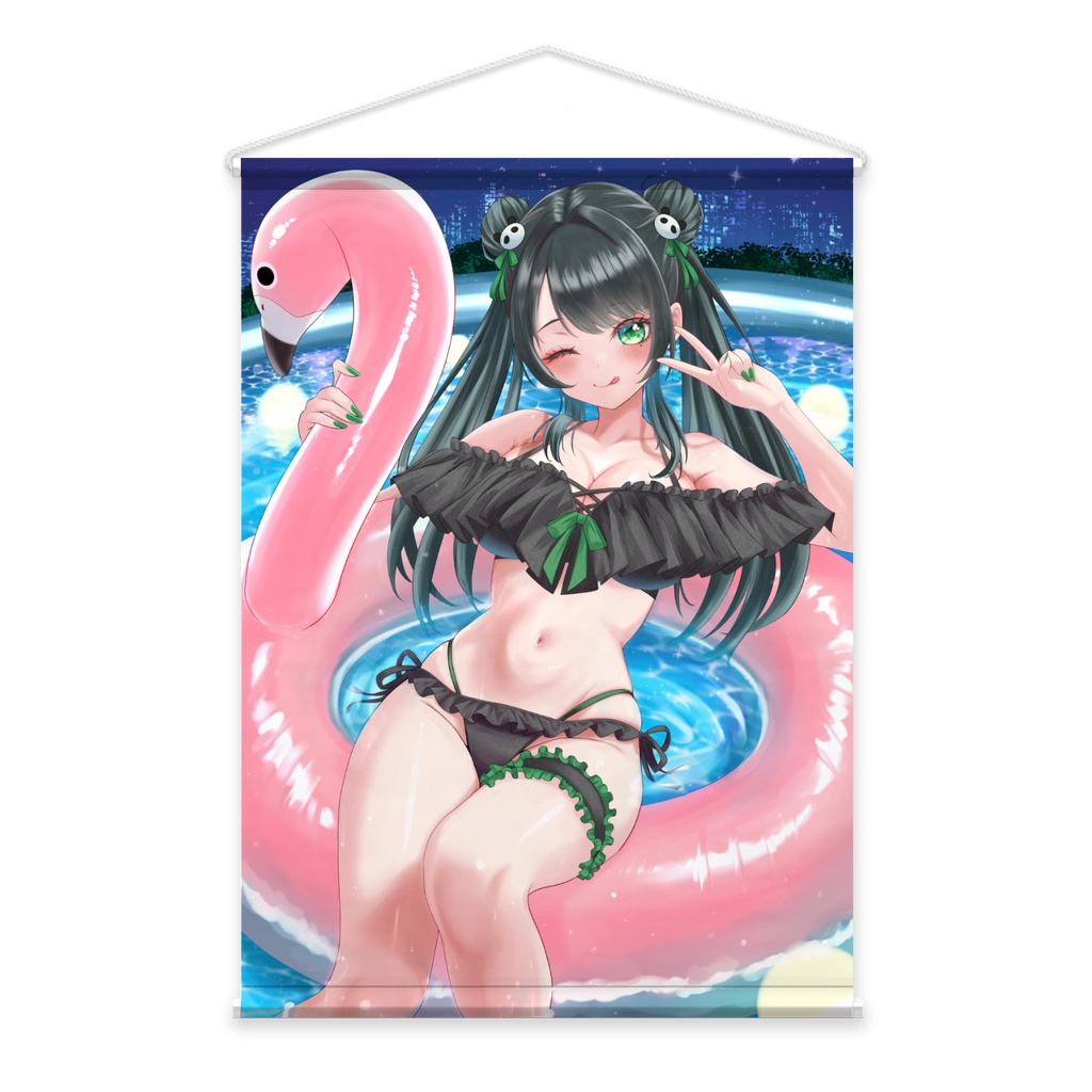 黒ビキニタペストリー(全3種、おまけ付き)