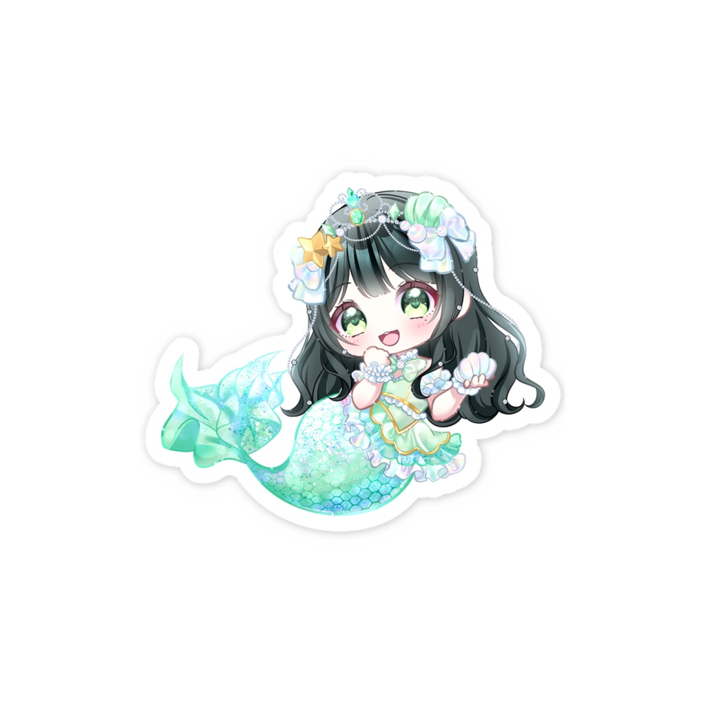 にんぎょゆらちゃんステッカー