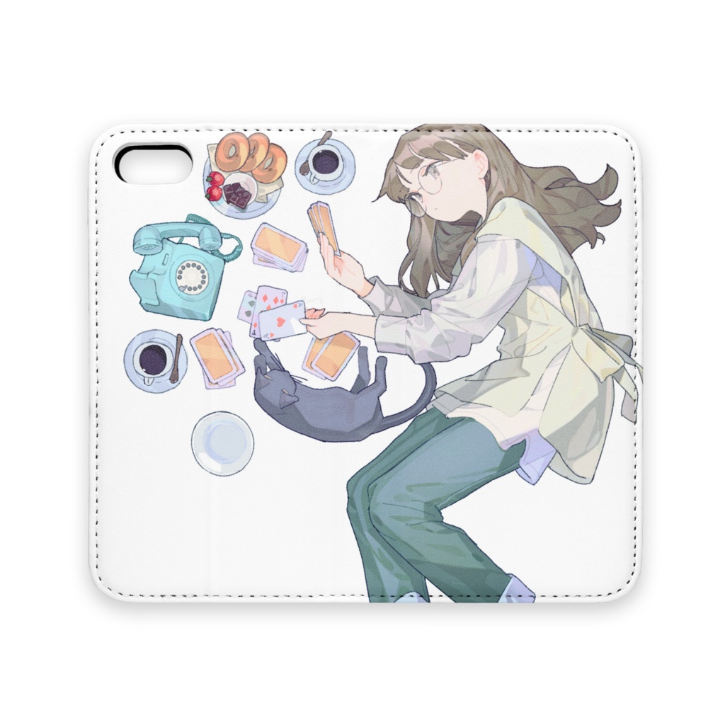 Konomama_hirune 手帳型iPhoneケース