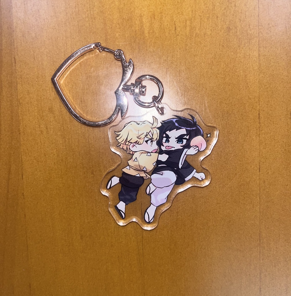 善獪 アクリルキーホルダー 桃