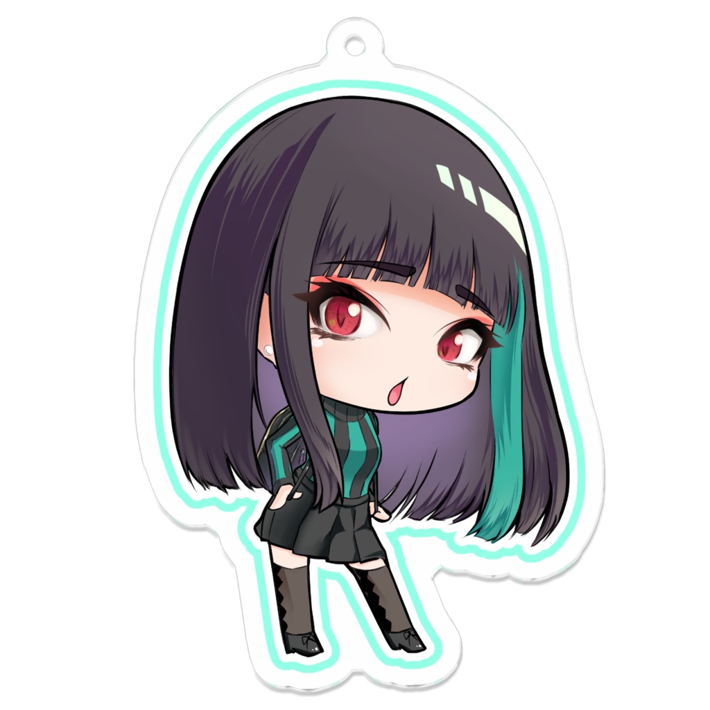 街で見かけるオシャレ女子！　（3　アクリルキーホルダー