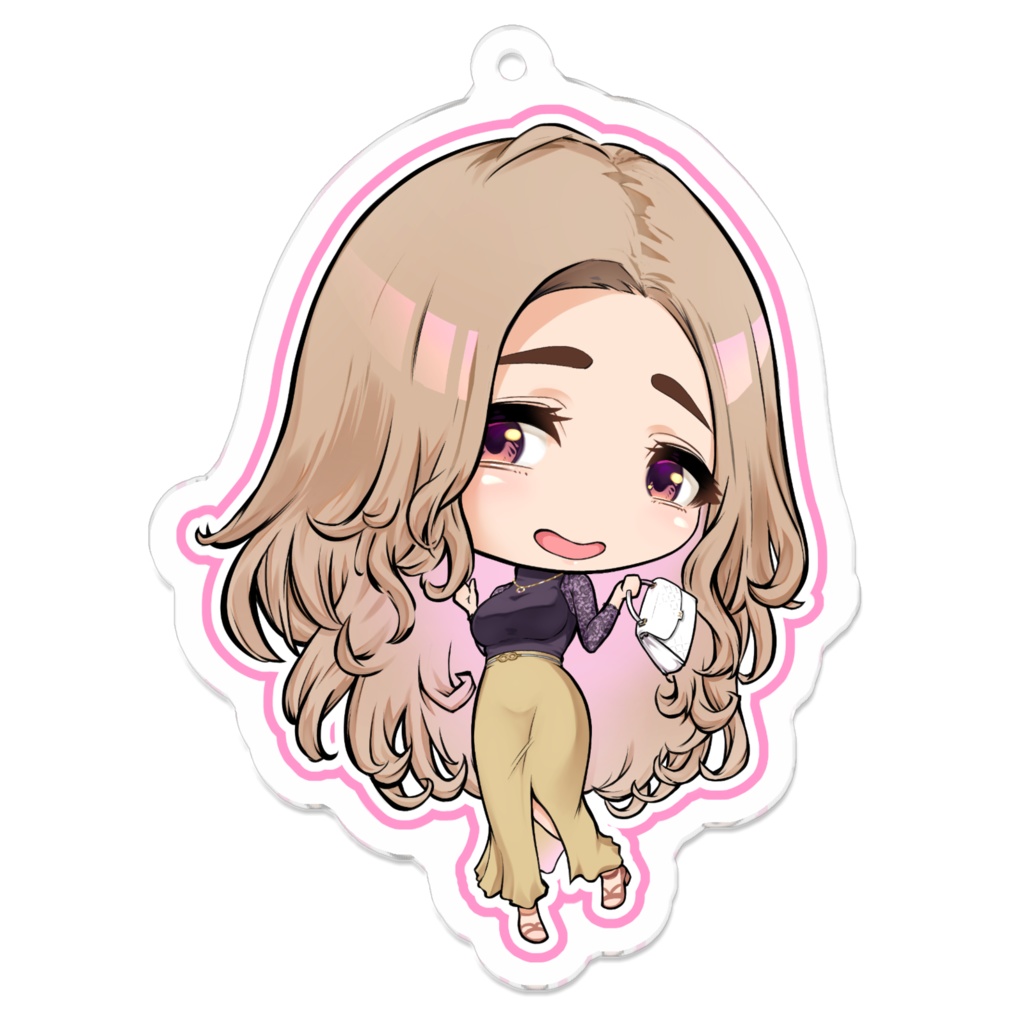 ・街で見かけるオシャレ女子! (5 アクリルキーホルダー