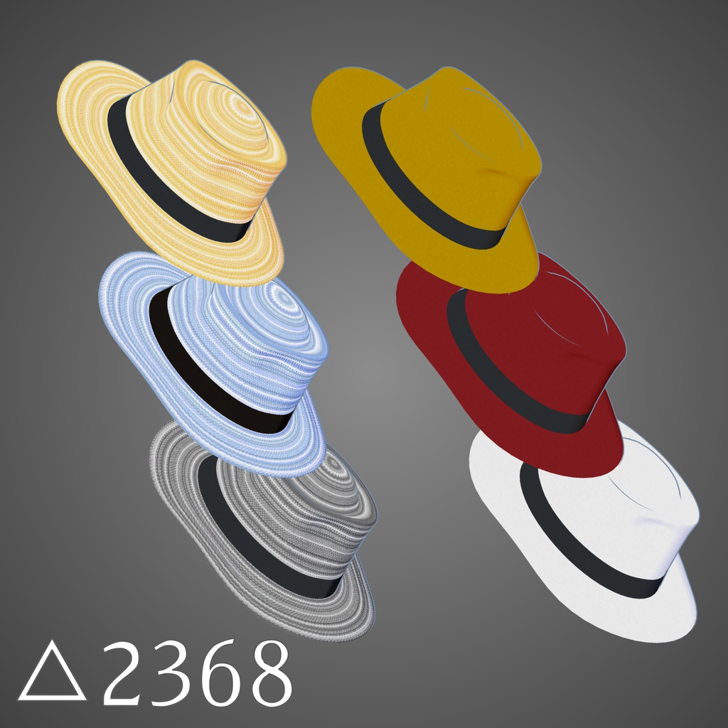 カウボーイハットの3Dモデル(unitypackage)