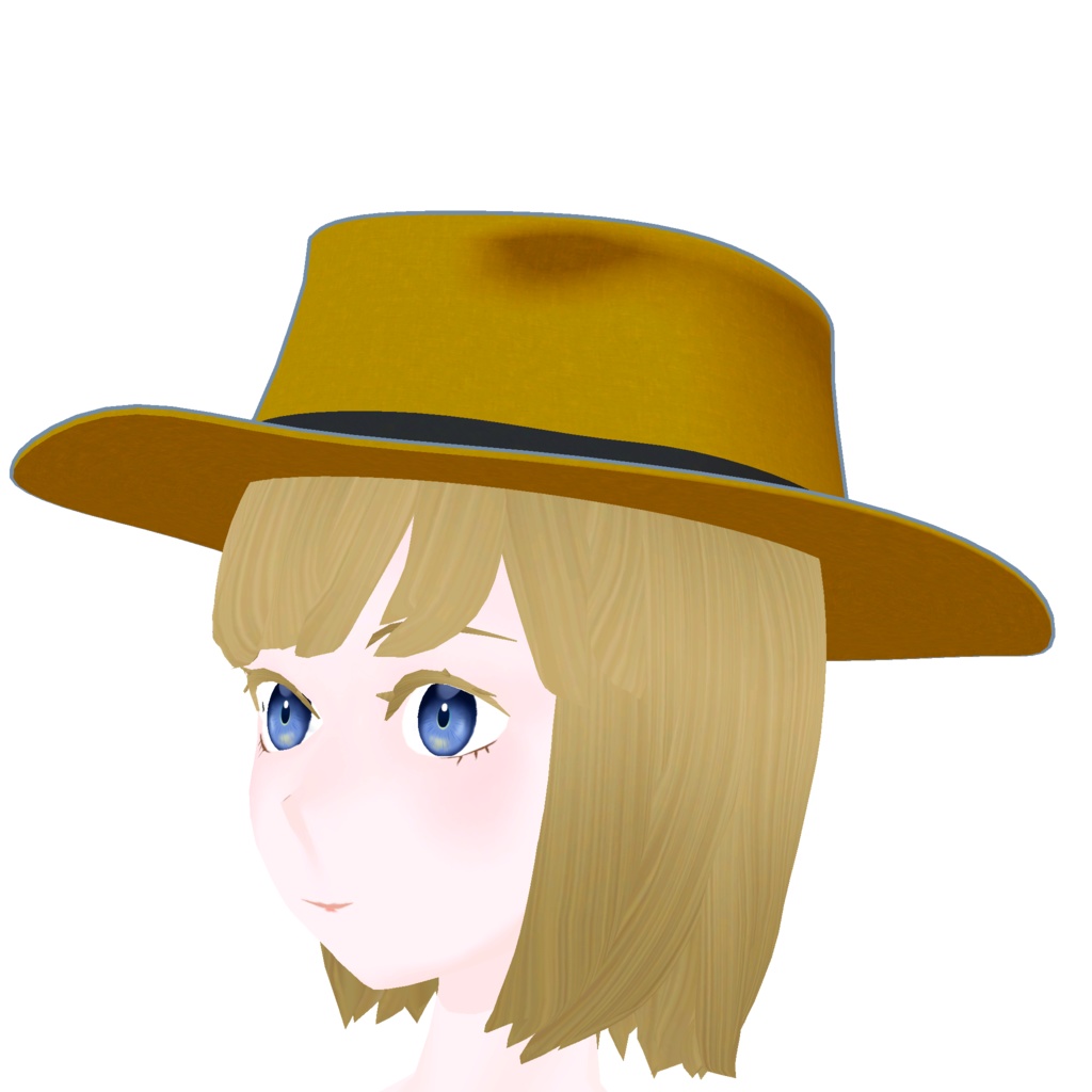 カウボーイハットの3Dモデル(unitypackage)