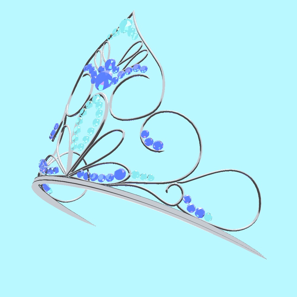 高貴なティアラの3Dモデル(UnityPackage形式)