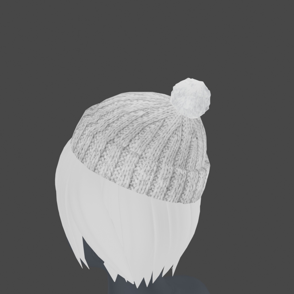 ニット帽の3Dモデル_5色セット(UnityPackage形式)