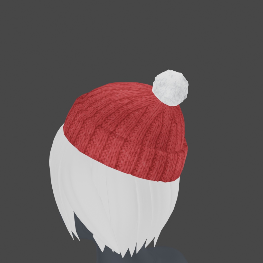 ニット帽の3Dモデル_5色セット(UnityPackage形式)