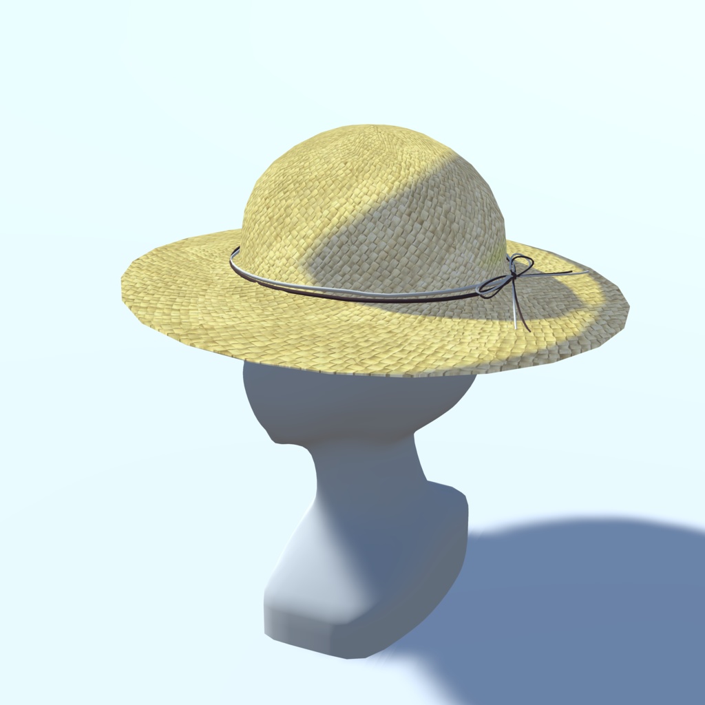 麦わら帽子_6色セット(UnityPackage形式)