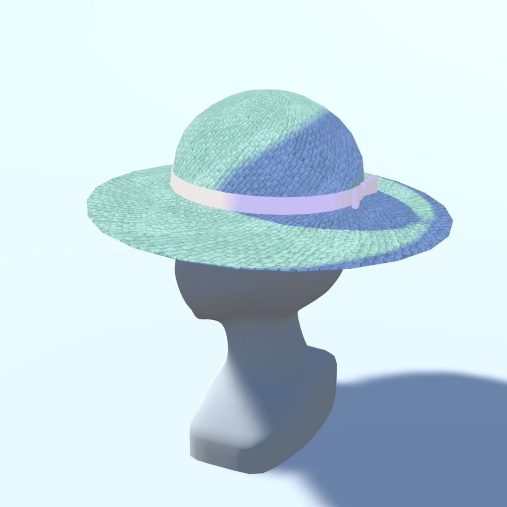 麦わら帽子_6色セット(UnityPackage形式)