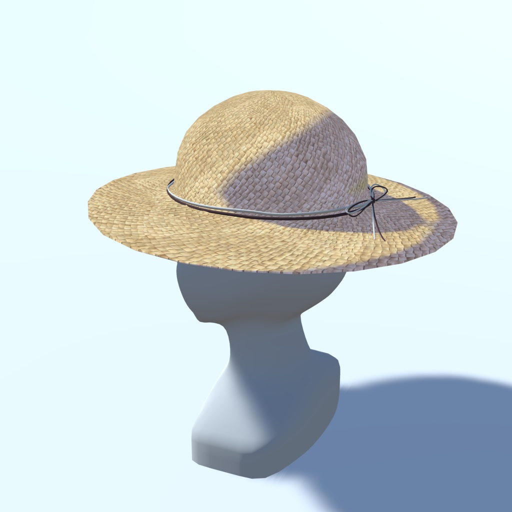 麦わら帽子_6色セット(UnityPackage形式)
