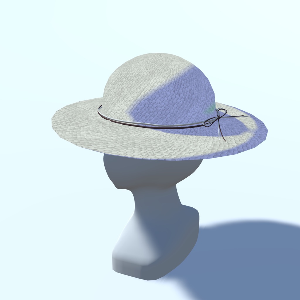 麦わら帽子_6色セット(UnityPackage形式)