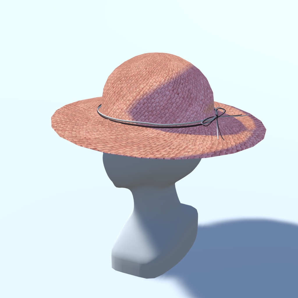 麦わら帽子_6色セット(UnityPackage形式)