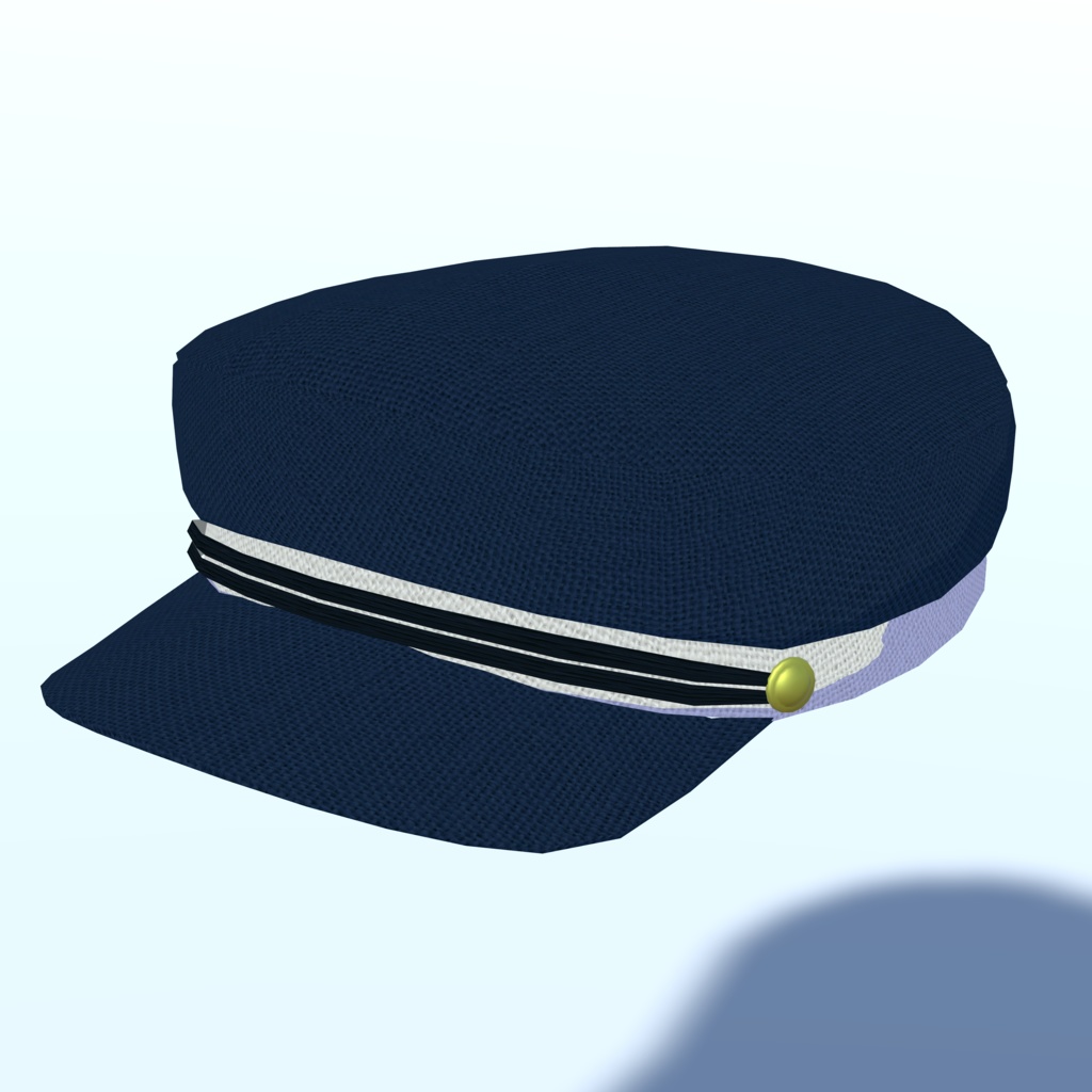 マリンキャップのモデル_4色セット(UnityPackage形式)