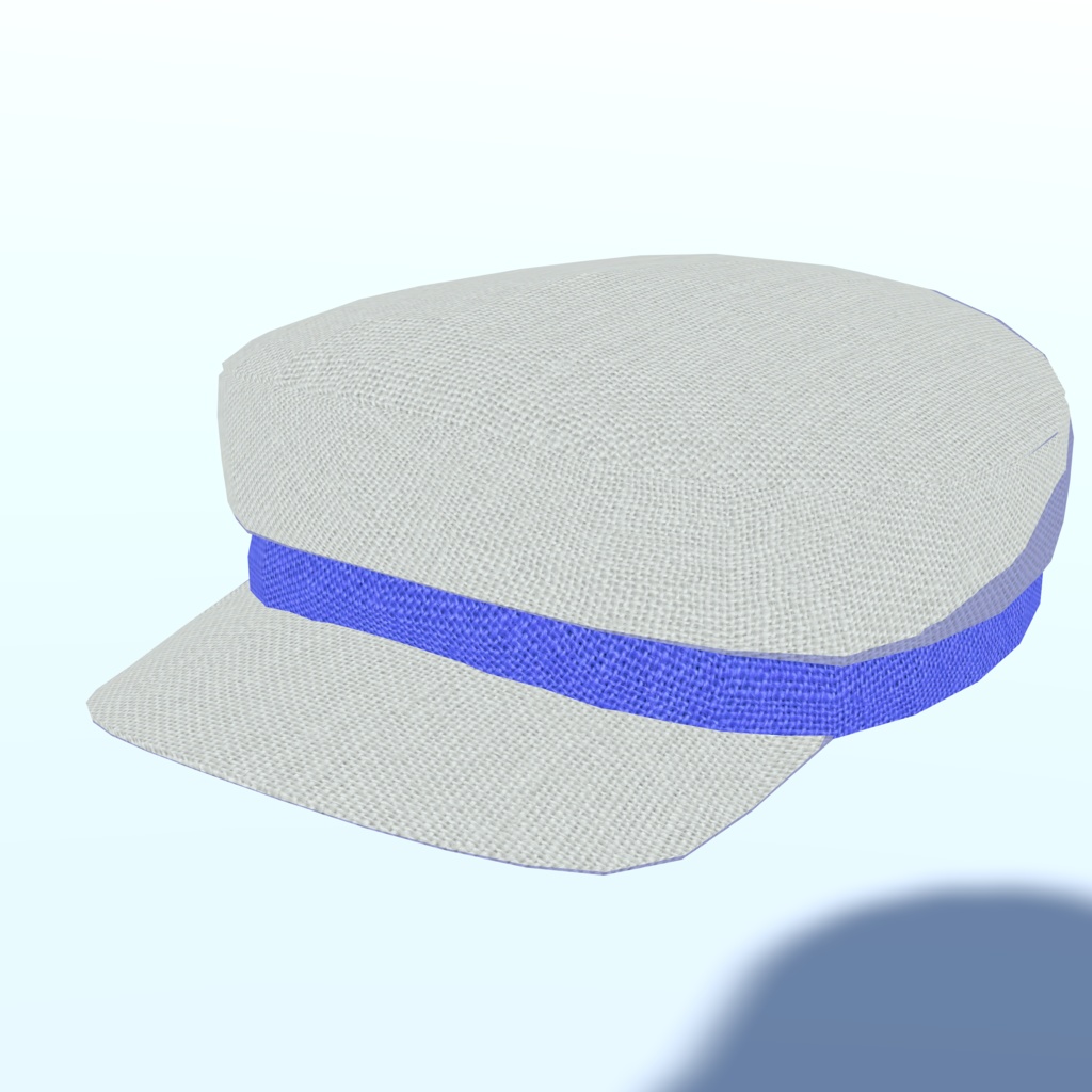 マリンキャップのモデル_4色セット(UnityPackage形式)