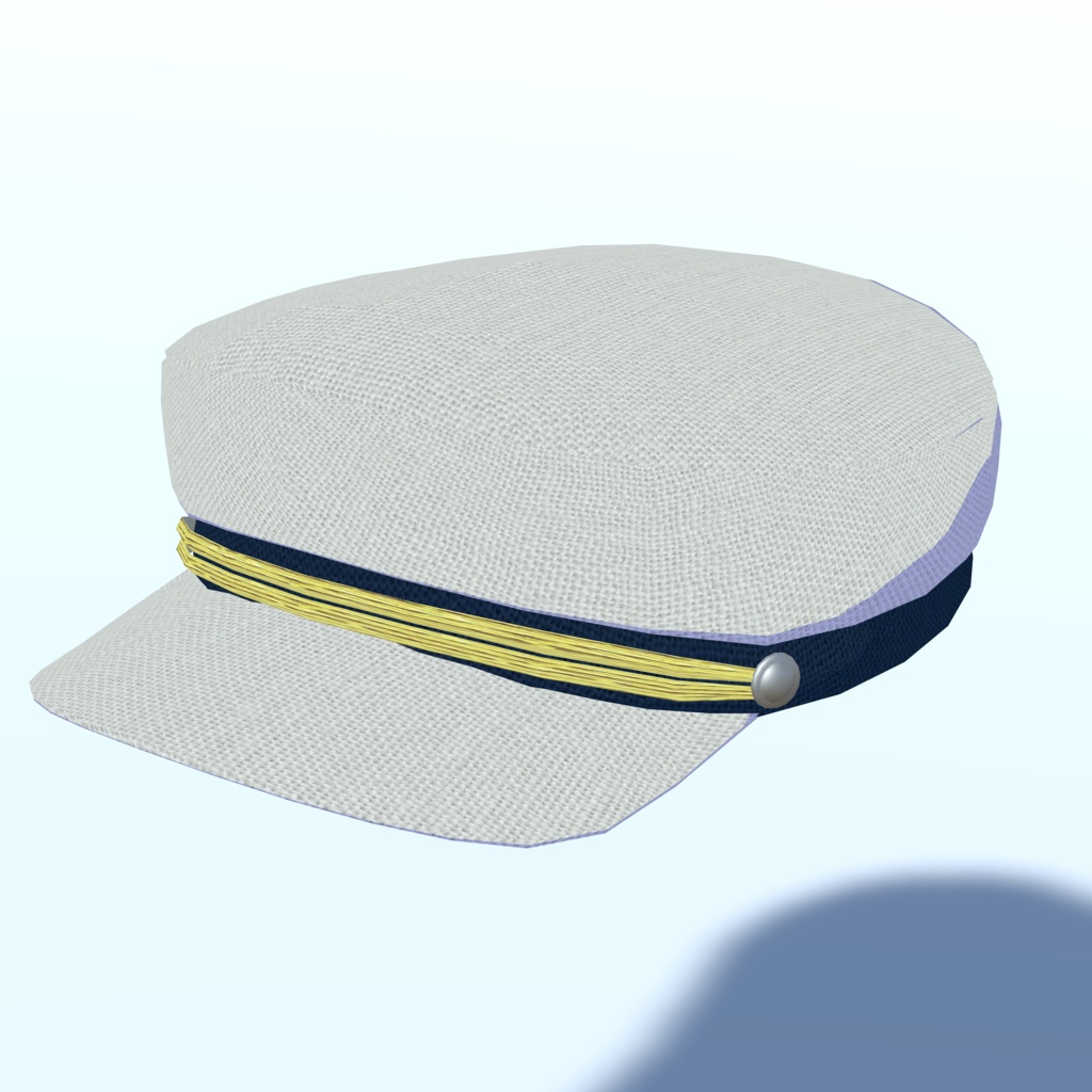 マリンキャップのモデル_4色セット(UnityPackage形式)