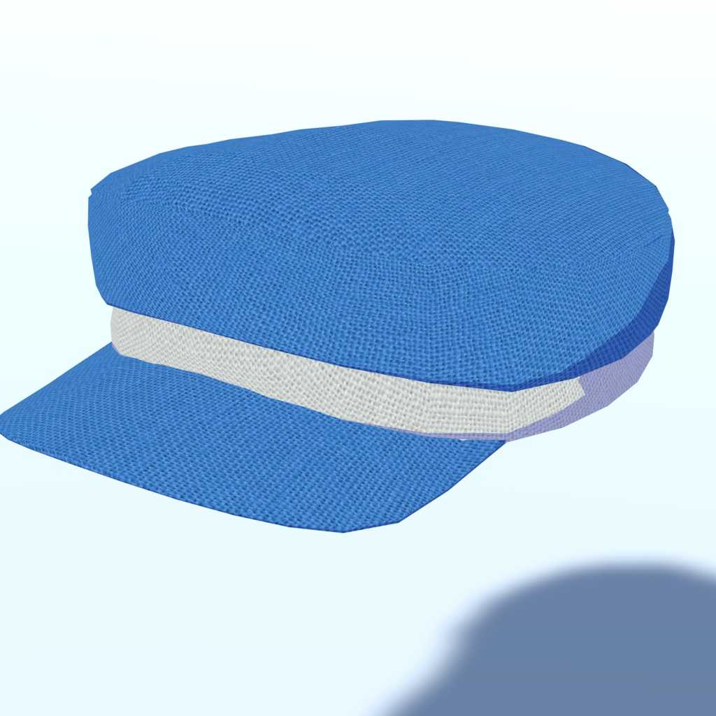 マリンキャップのモデル_4色セット(UnityPackage形式)