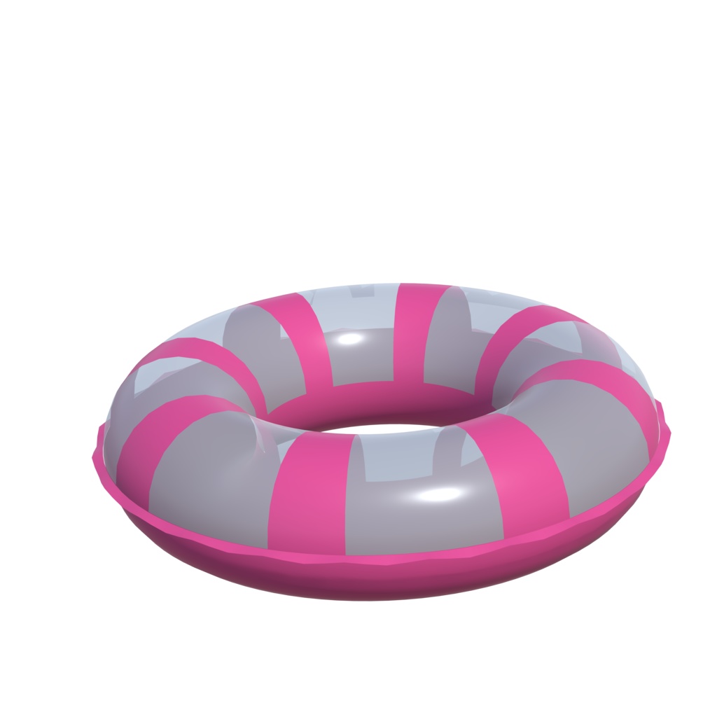 【無料】浮き輪の3Dモデル(UnityPackage)