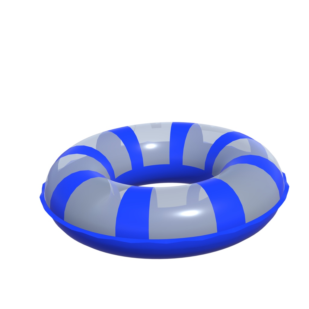 【無料】浮き輪の3Dモデル(UnityPackage)