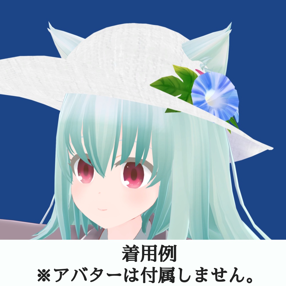 アサガオと帽子のセット(UnityPackage)