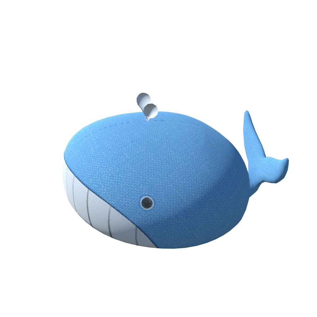 くじらのベレー帽_3色セット(UnityPackage)