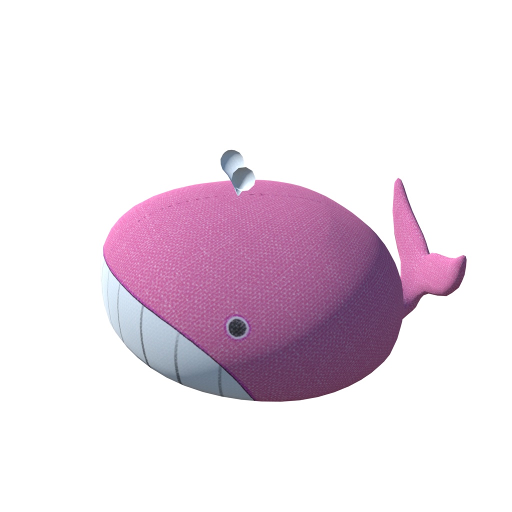 くじらのベレー帽_3色セット(UnityPackage)