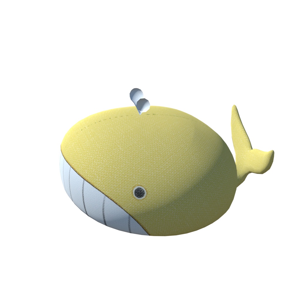 くじらのベレー帽_3色セット(UnityPackage)