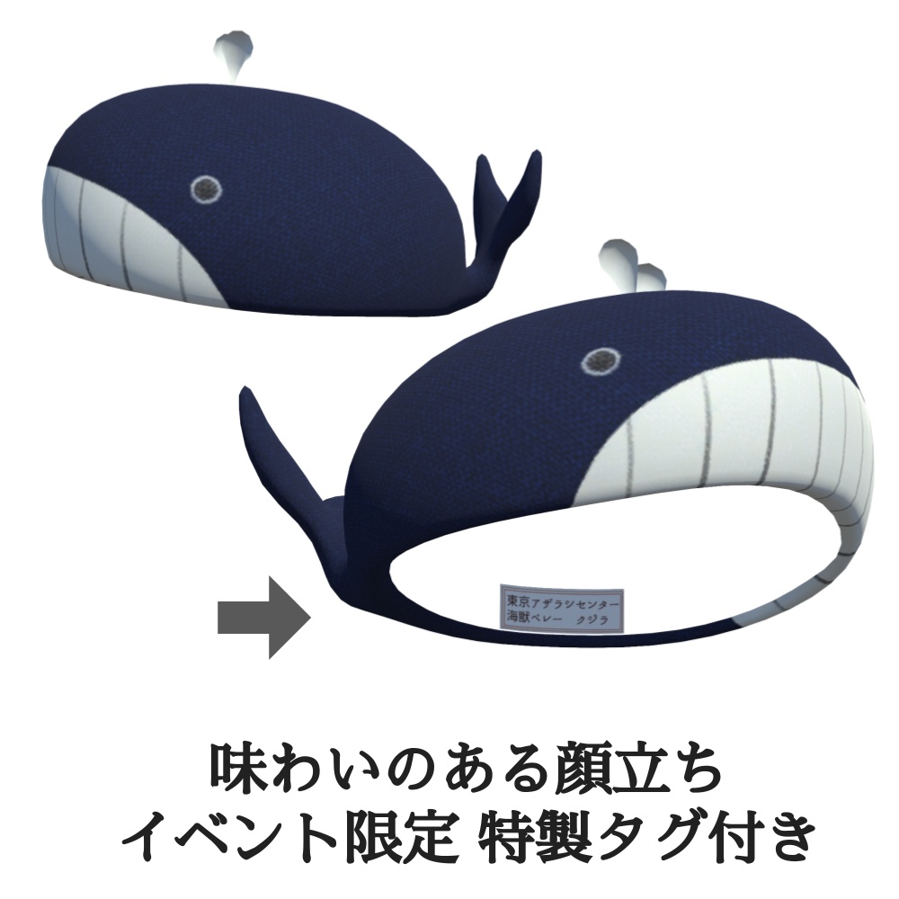 くじらのベレー帽(UnityPackage)