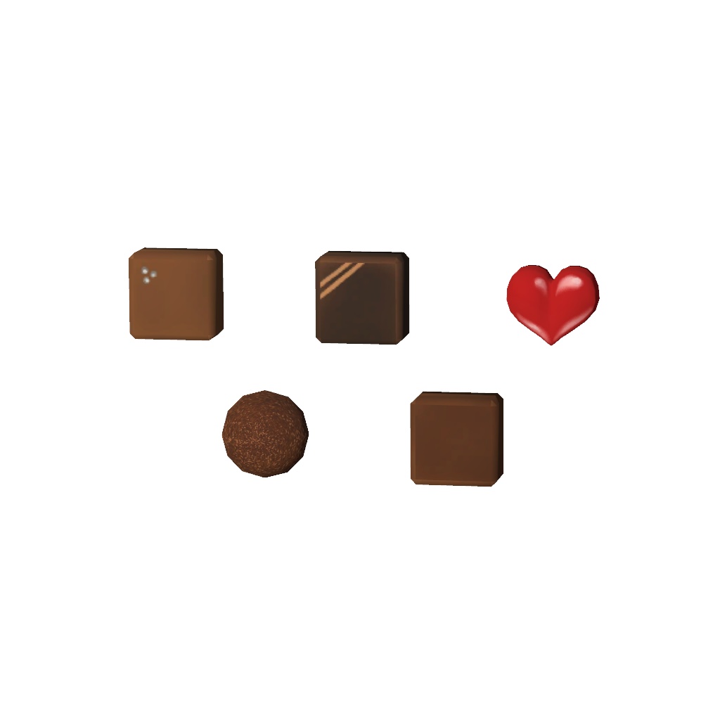 【無料】バレンタインチョコ(UnityPackage)