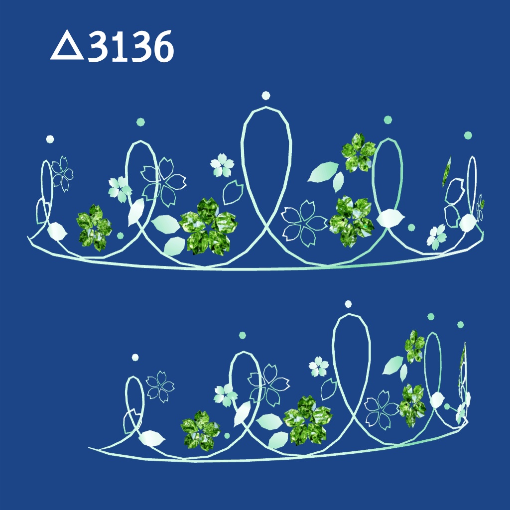 桜のティアラ_3色セット(UnityPackage)