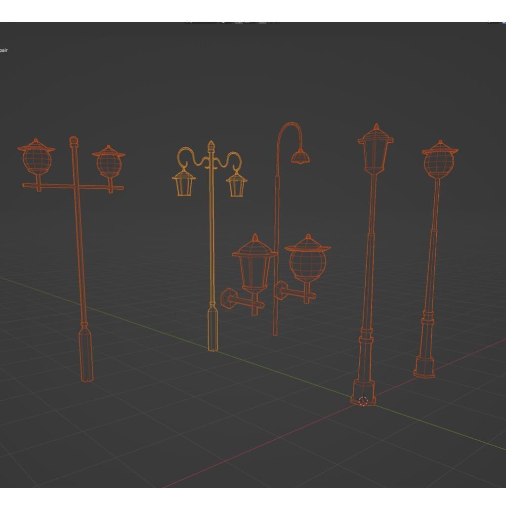 シンプル街灯セット(UnityPackage)