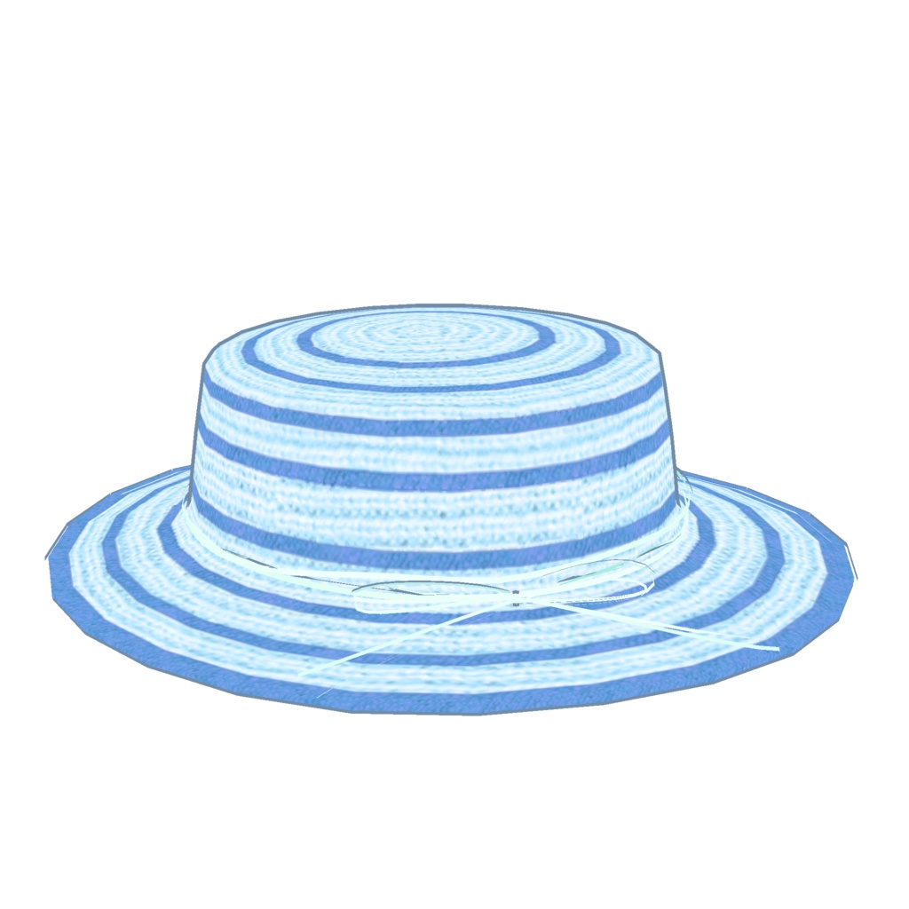 麦わら帽子_ボーダー4色セット(UnityPackage)