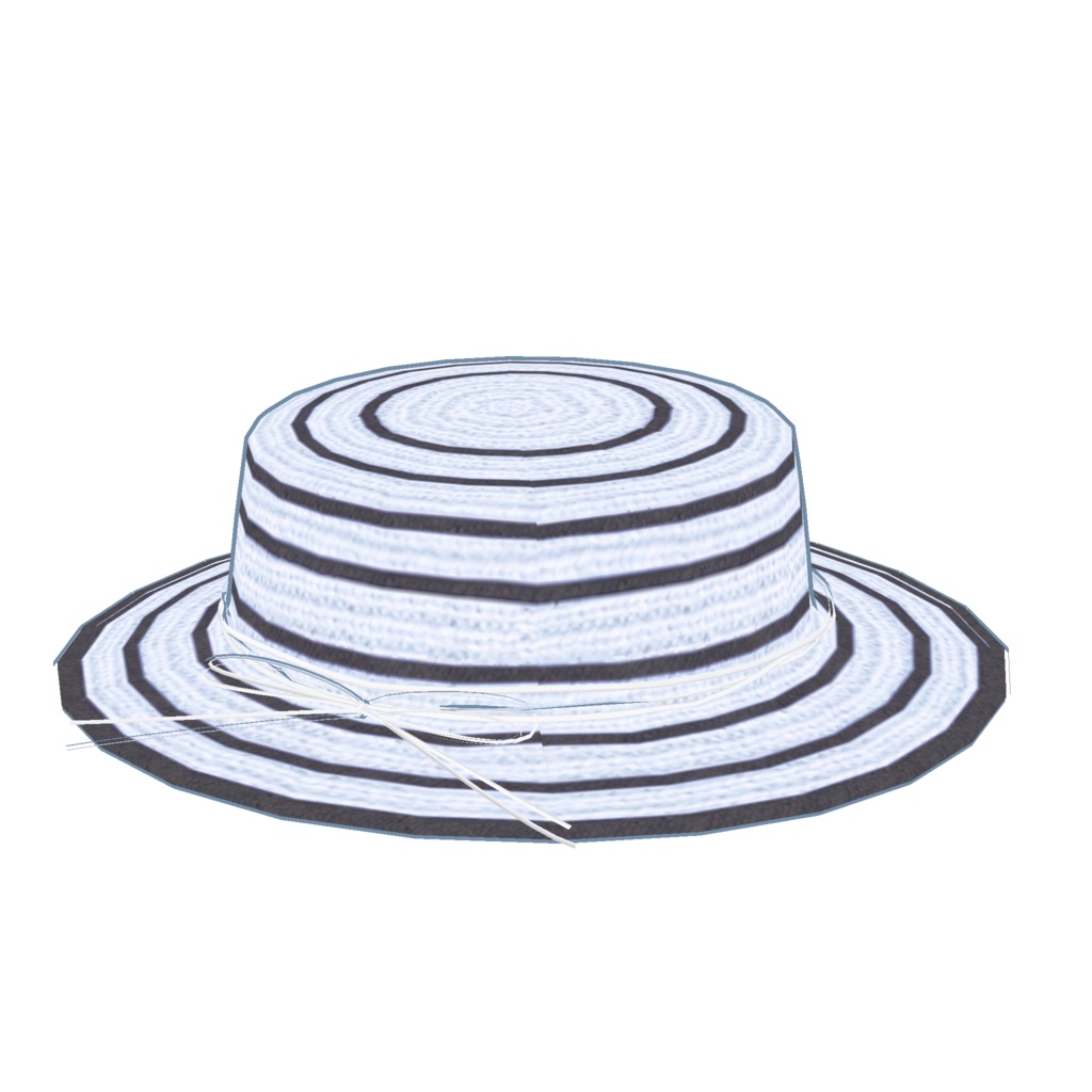 麦わら帽子_ボーダー4色セット(UnityPackage)