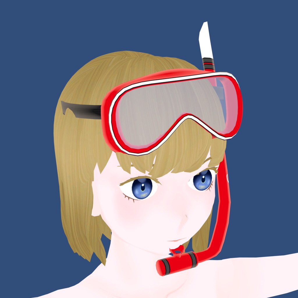 水中ゴーグル_3色セット(UnityPackage)