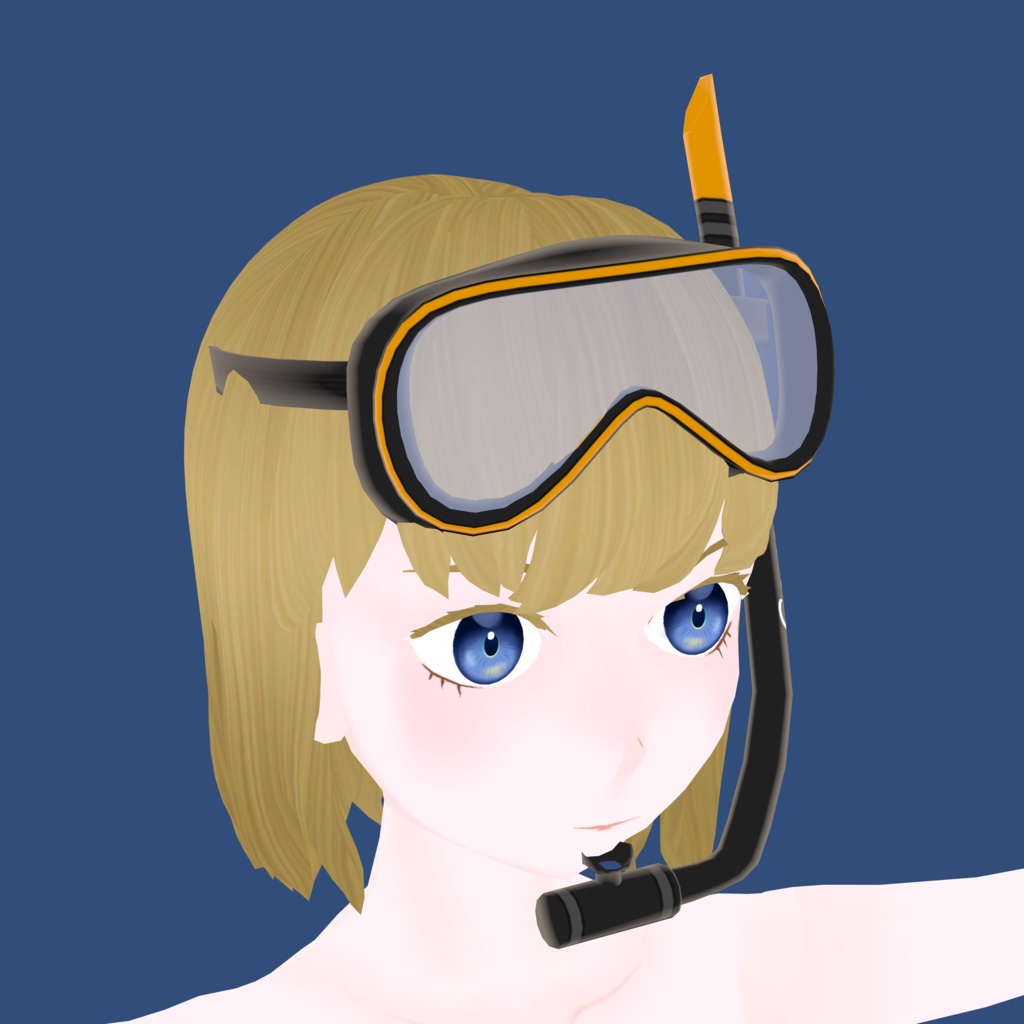 水中ゴーグル_3色セット(UnityPackage)