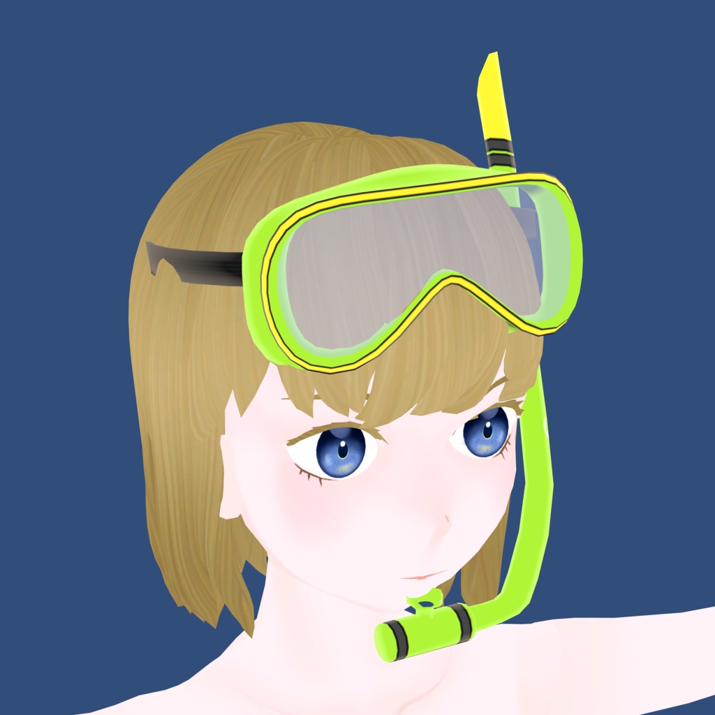 水中ゴーグル_3色セット(UnityPackage)